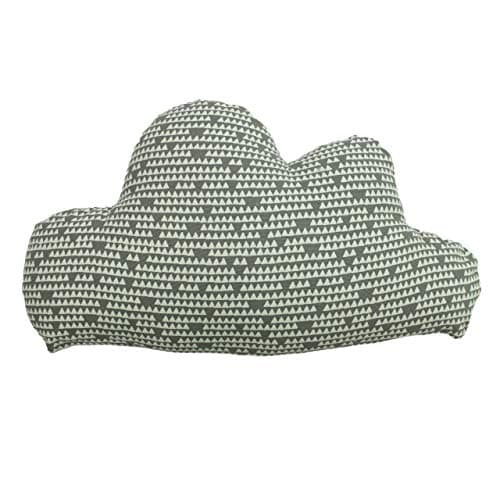 Image of little furn. Printed Cloud Pre-Filled Cushion, Grey, 23 x 40cm