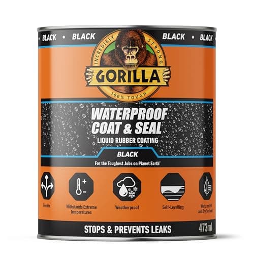 Image of Gorilla 84756 Waterproof Coat & Seal Black 473ml