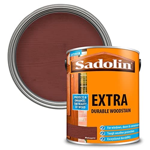 Image of Sadolin EXTRA WOODSTAIN (YELLOW TIN) 5 litre - Mahogany