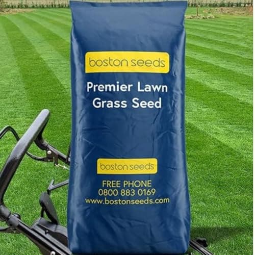 Image of Boston Seeds Premier Lawn Grass Seed - Perfect for Premium, Professional Lawns. Grass Seed Mix for Overseeding & New Lawn Sowing (1 x 10 Kilogram)