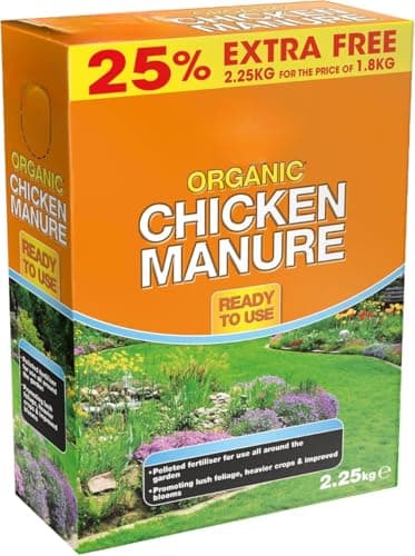 Image of ASA® Organic Chicken Manure 2.25kg Ready to Use Pelleted Garden Fertiliser Healthy Growth Ideal for Growing Fruits & Vegetables All Purpose Natural Gardening Garden Plants