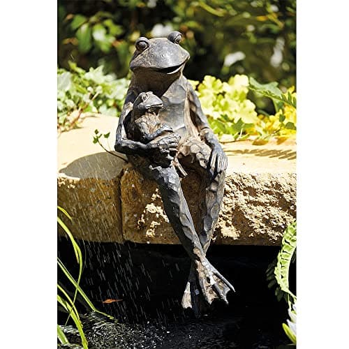 Image of Coopers of Stortford Garden Ornament Sitting Frog Frost Resistant