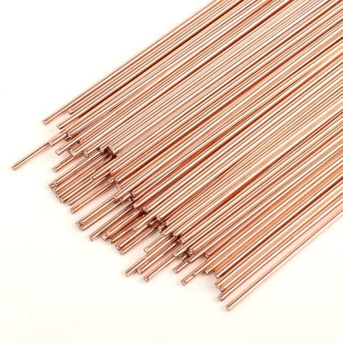 Image of Tig Welding Rods Mild Steel, 100Pcs Copper Welding Rod, 1.6mm Mild Carbon Steel Tig Welding Equipment, Tig Filler Accessorie (Coppering)