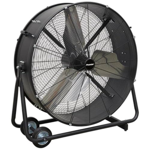 Image of Sealey 230 V Industrial High Velocity Drum Fan, Black, 36-Inch - HVD36P