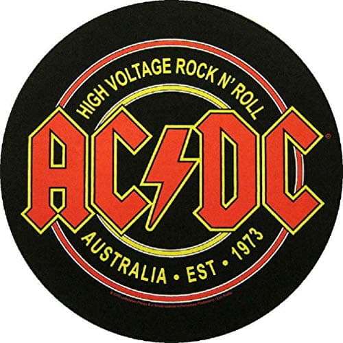 Image of AC/DC High Voltage Rock n Roll Back Patch XL 29 cm Sew-On Back Patch Australia Est. 1973 Biker Badge