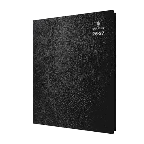Image of 2026-2027 Mid/Academic Year Planner - 13 Month A4 Day-to-Page with Appointments - Collins Debden Leadership Diary Graphite (CP6745-2627)
