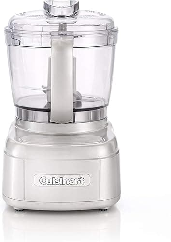 Image of Cuisinart Mini Prep Pro, Compact Mini Food Processor, Onion Chopper, Mixer Grinder, Spice blender, Pulse function and drizzle holes, 900 ml Capacity, Dishwasher safe, Easy to use, Frosted Pearl