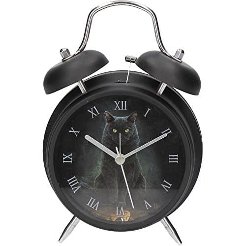 Image of Nemesis Now Black Cat - 'His Master's Voice' by Lisa Parker - Alarm Clock
