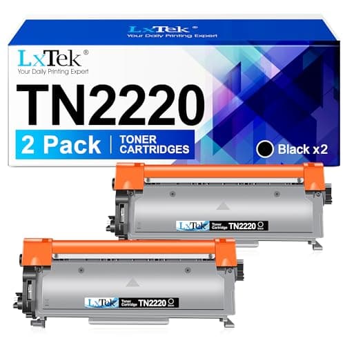 Image of LxTek TN2220 Compatible Toner Cartridge Replacement for Brother TN2220 TN-2220 TN2010 TN-2010 Compatible with HL-2130 2240 2240D 2250DN 2270DW 7360N 7055 7055W 7060D 7070DW FAX-2840 (Black,2-Pack)