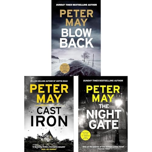 Image of Enzo Unsolved Past Collection by Peter May: Blowback, Cast Iron & The Night Gate - Lakeside Skeleton, Parisian Conspiracy & a Haunting WWII Secret (3-Book Set)