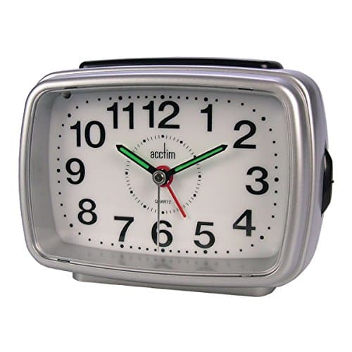 Image of Acctim 13882 Titan 2 Silver Alarm Clock, One Size
