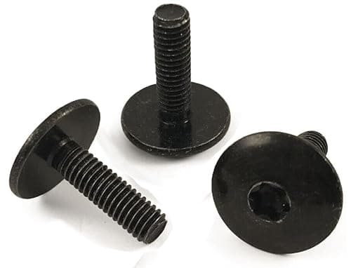 Image of ADL 10 Pack of M6 x 20mm Torx Screws for Ford, VW, Citroen, Peugeot, Renault Black Metal OEM: 742723