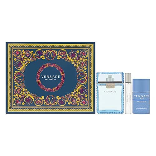 Image of Versace Man Eau Fraiche 3 Piece Gift Set: Eau De Toilette 100ml - Deodorant Stick 75ml - Eau De Toilette 10ml