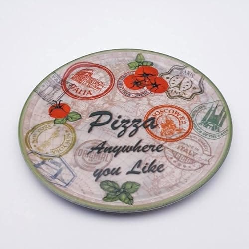 Image of YODECO Napoli Charme Pizza Plate Diameter 31 cm Green
