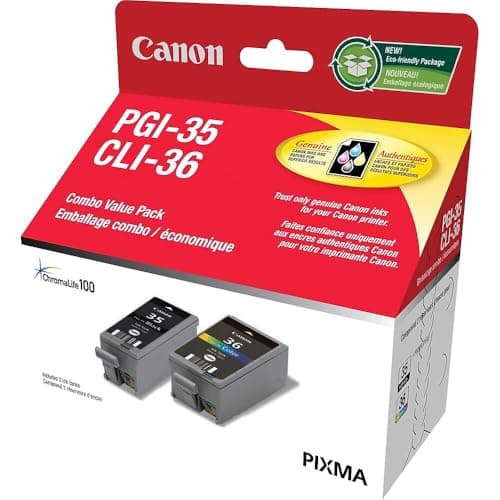 Image of Canon PGI-35 Black & CLI-36 Colour Ink Cartridge Bundle Pack