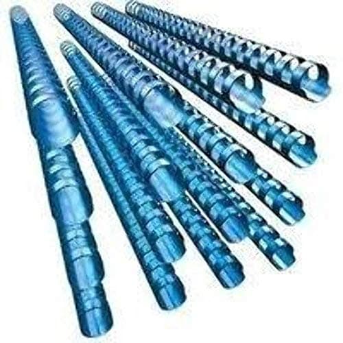 Image of GBC CombBind Binding Combs, 10 mm, 65 Sheet Capacity, A4, 21 Ring, Blue, Pack of 100, 4028235