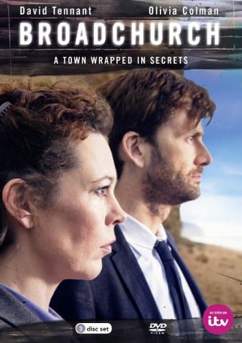 Image of Broadchurch ITV TV Mystery Drama Series Complete Season 1 (3 Discs) DVD Box Set Collection + Extras: Behind the Scenes + Cast Filmography + Picture Gallery