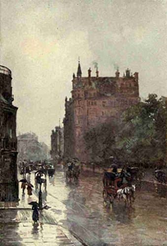Image of A4 Photo Barton Rose 1856 1929 Familiar London 1904 Isthmian Club Piccadilly Print Poster