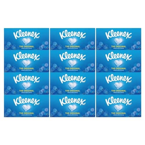 Image of Kleenex Original Facial Tissues, Tissues Box Multipack, 12 Standard Boxes