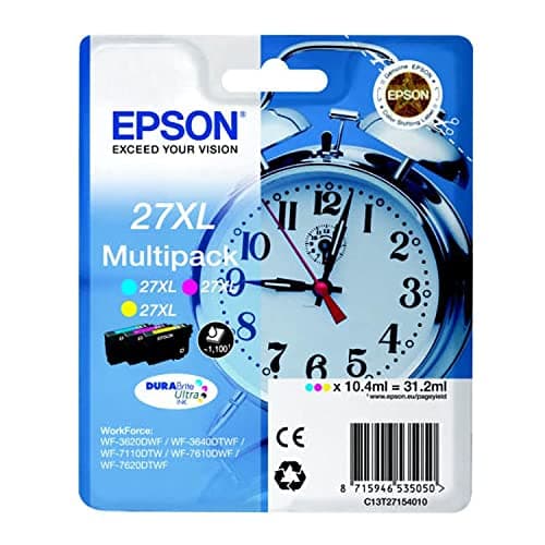 Image of Epson Alarm Clock 27XL DURABrite Ultra ink cartridge 1 pc(s) Original High yield (XL) Cyan,Magenta,Yellow