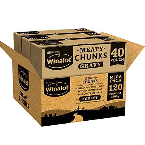 Image of Winalot Meaty Chunks Mixed in Gravy Wet Dog Food 120x100g