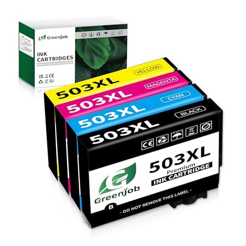 Image of Greenjob 503XL Ink Cartridges Replacement for Epson 503 Ink Cartridges Multipack Compatible with Epson Expression Home XP-5200 XP-5205 XP5200, Workforce WF-2960 WF-2965 WF-2960DWF WF-2965DWF (4 Pack)