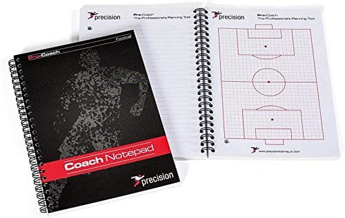 Image of Precision A5 Football Pro-coach Notepad (Pack 6), black, f/s, K-REY-TRA613