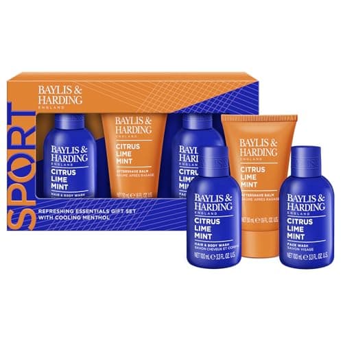 Image of Baylis & Harding Citrus, Lime & Mint Men's Refreshing Essentials Trio Gift Set - Vegan Friendly (Pack of 1)