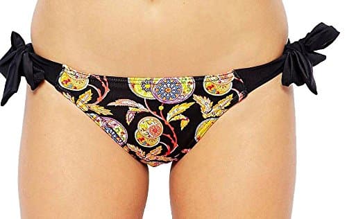 Image of Freya 3743 Samara Tie Side Bikini Brief Bottoms Swimwear Black Black XL (16)