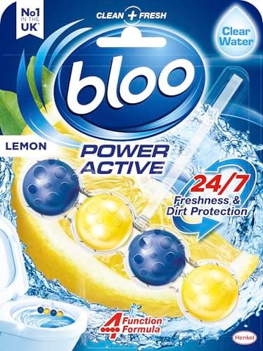 Image of Bloo Power Active Toilet Lemon Rim Block, 50g