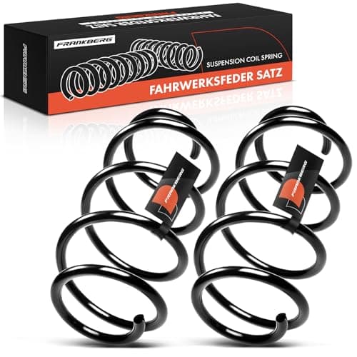 Image of Frankberg 2x Coil Spring Front axle Left Right Compatible with P.a.s.s.a.t 362 3C2 3C5 2005-2014 Replace# 3C0411105M