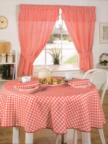 Image of Emma Barclay Molly - Gingham Table Cloth in Red - 50x70 (127x178cm)
