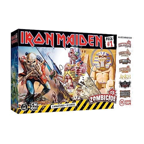 Image of CMON Zombicide Iron Maiden Character Pack #1 - Set of Iron Maiden Miniatures Compatible with Zombicide 2nd Edition, Ages 14+, 1-6 Players, 60 Minute Playtime, Made