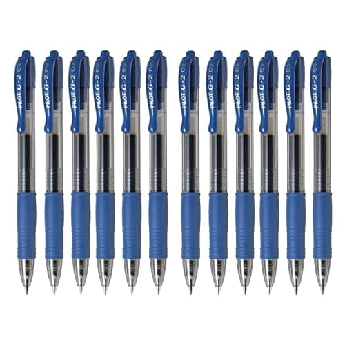 Image of Pilot G207 Retractable Gel Rollerball 0.7 mm Tip (Box of 12) - Blue