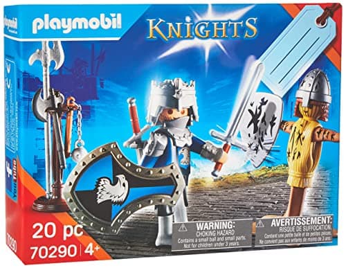 Image of Playmobil Knights 70290 Gift Set with Knight Incl. Gift Tag On The Box, for Ages 4+