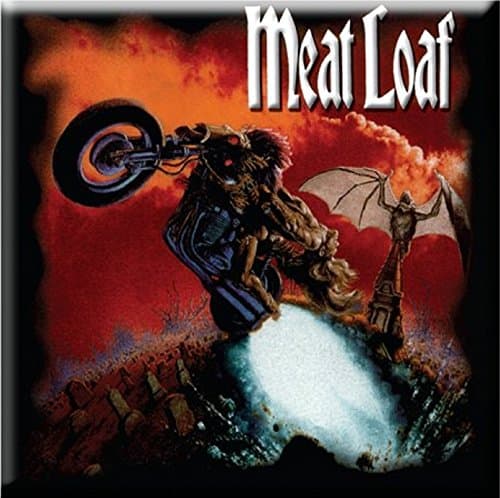 Image of Meat Loaf Bat Out Of Hell New Official Fridge Magnet 75mm X 75mm