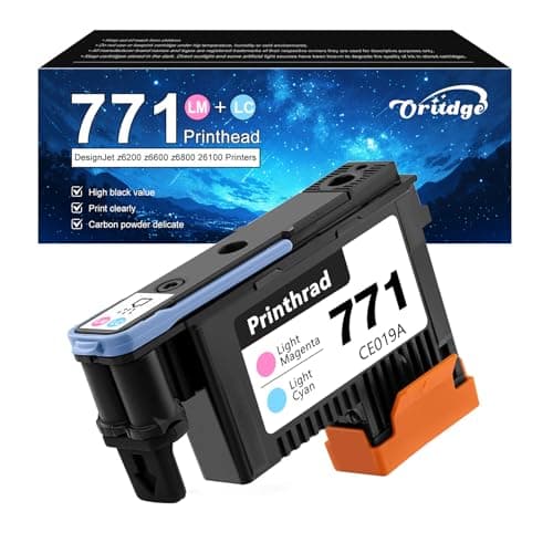 Image of 771 Printhead Remplacement for Printheads HP 771 CE019A Compatible for HP Designjet z6200 z6600 z6800 26100 (Light Cyan/Light Magenta)