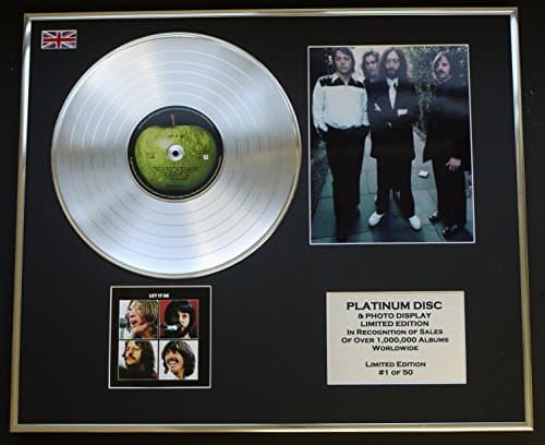 Image of THE BEATLES/CD PLATINUM DISC & PHOTO DISPLAY/LIMITED EDITION/"LET IT BE"