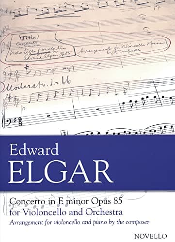 Image of Elgar, Edward - Concerto in e minor, Op. 85 - Cello and Piano - Novello Edition