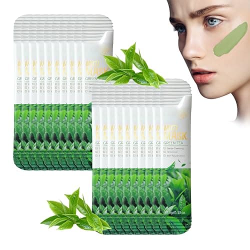 Image of Xumann 20PCS Clay Face Mask, Natural Clay Masks Skincare, Cleanse Green Tea Face Mask
