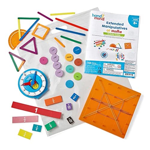 Image of Learning Resources Extended Manipulatives At Home Kit, Maths Resources for Kids, Home Learning, 328 Pieces, Ages 8+
