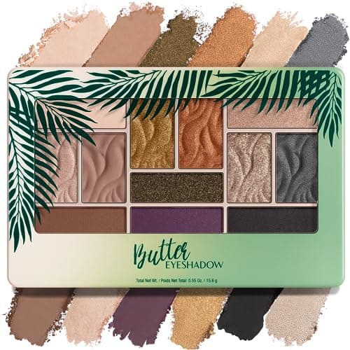 Image of Physician's Formula, Inc. - Butter Eyeshadow Palette - Soft and Ultra-Creamy Shadows in 12 Different Shades - Wet or Dry Application - with Tucuma, Cupuaçu and Essential Fatty Acids - Sultry Nights