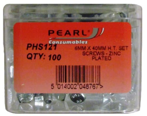 Image of Pearl PHS121 M6 x 40mm Screw Set (Pack of 100)