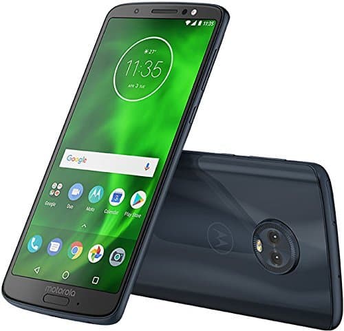 Image of Motorola Moto G6 Plus XT1926 64GB 5.9", Dual Sim, GSM Unlocked International Model, No (Black/Blue) (Renewed)