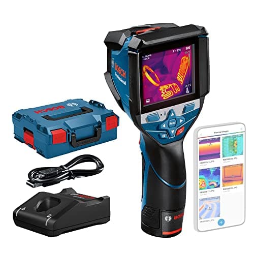 Image of Bosch Professional 12V System Thermal Camera GTC 600 C (1x 12V Battery, w/app Function, Temperature Range: -20°C to +600°C, Resolution: 256 x 192px, in L-Boxx)