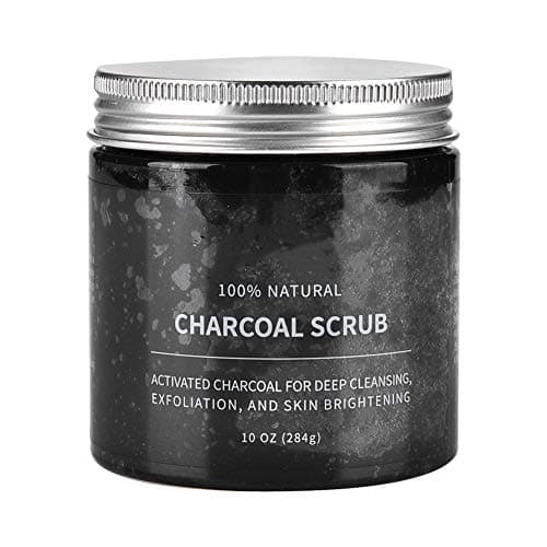 Image of Exfoliating Scrub, Natural Activated Charcoal Body For Deep Cleansing & Exfoliation - Pore Minimizer & Reduces Wrinkles, Blackhead Remover, Fine Lines & Wrinkles