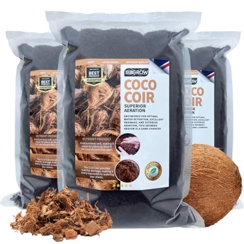 Image of Coco Coir by UKGROW: Organic Plant Growth Medium - Eco-Friendly & Sustainable Soil Enhancer for Gardeners | Available in 1L, 2L, 3L, 4L, 5L, 10L, 20L Sizes (2 Litre)