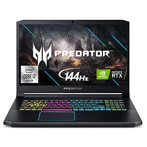 Image of Acer Predator Helios 300 Gaming Laptop, Intel i7-10750H, NVIDIA GeForce RTX 2070 Max-Q 8GB, 17.3" FHD 144Hz 3ms IPS Display, 16GB Dual-Channel DDR4, 1TB NVMe SSD, WiFi 6, RGB Keyboard, PH317-54-70ED
