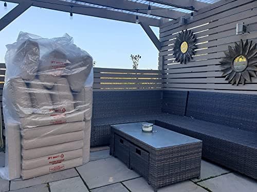 Image of Just Accessories Plastic Storage Cover Bag XXXL, Heavy Duty Dust Protection for Removals DIY, Garden Furniture Cushion Storage
