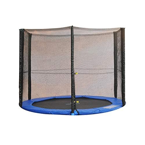 Image of HOMCOM 10ft Trampoline Net Replacement Safety Net Enclosure Net Spare w/ 6 Poles
